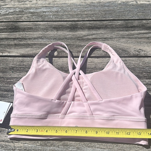 lululemon athletica Lululemon Energy Longline Bra Size 10 Flush Pink FUSP NWT - Picture 7 of 9